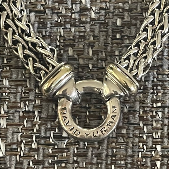 ✨HP✨ David Yurman SS/18K Double Wheat Chain Necklace 16” - Picture 3 of 6